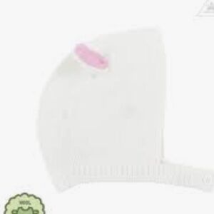 Stella McCartney Kids White Hat with Pink Ears